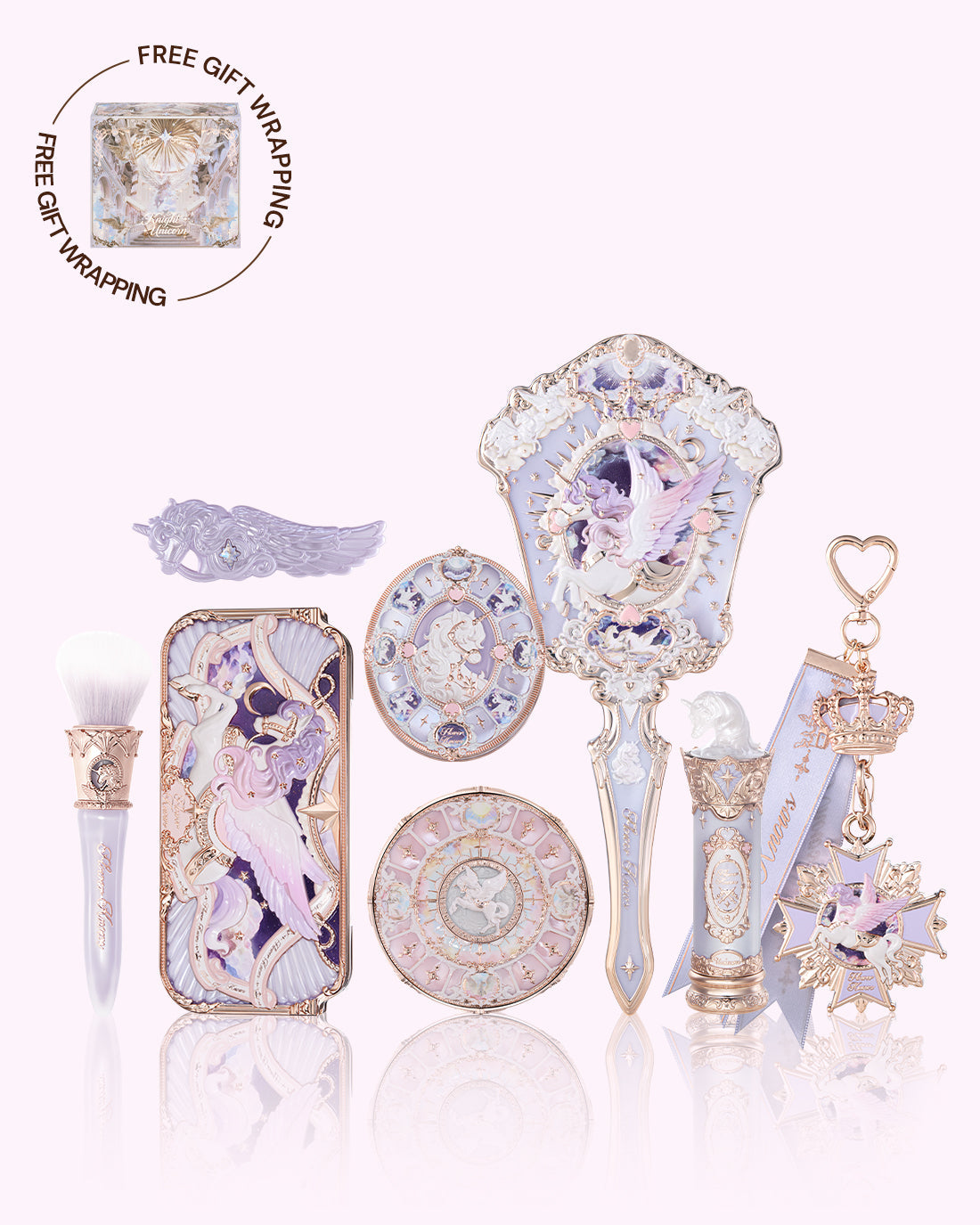 Flower Knows Knight Unicorn Treasure Chest Set A