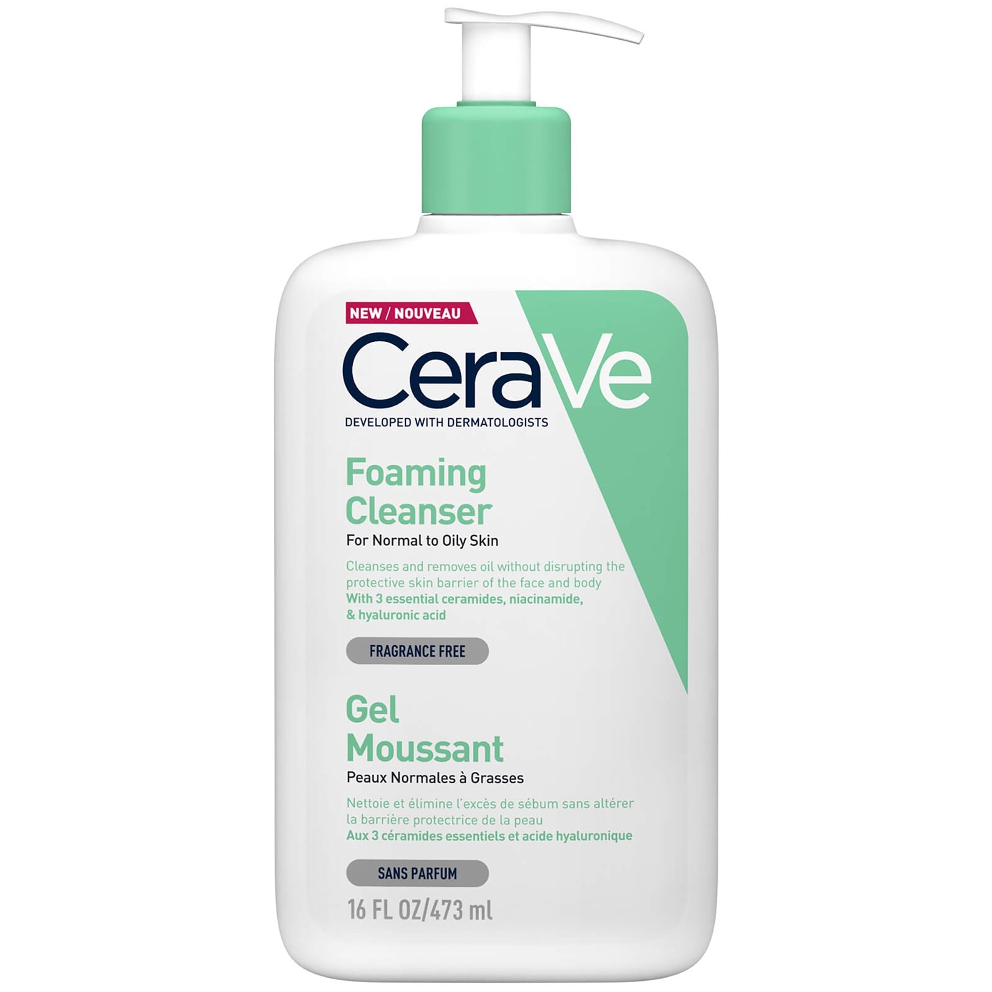 CeraVe Foaming Cleanser with Niacinamide for Normal to Oily Skin 236ml