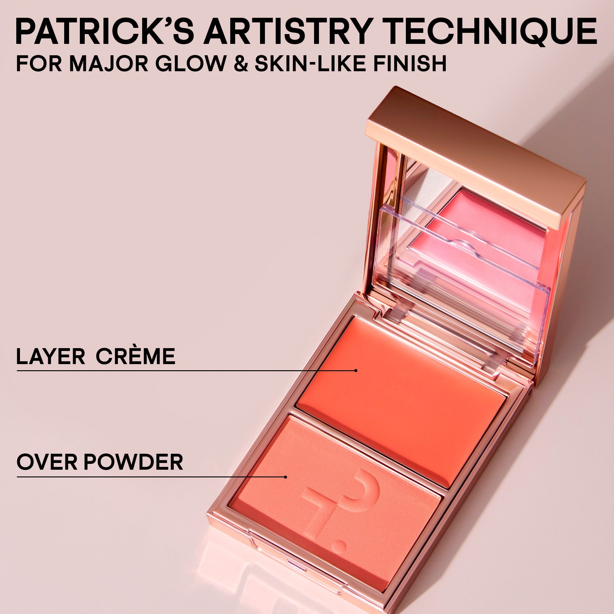 Major Headlines Double-Take Cream and Powder Blush Duo 10.5g by PATRICK TA