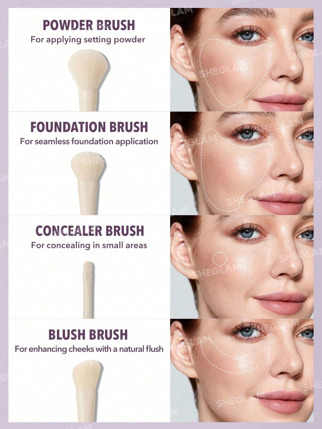 Pro Core Brush Kit 8-Piece Set by Sheglam