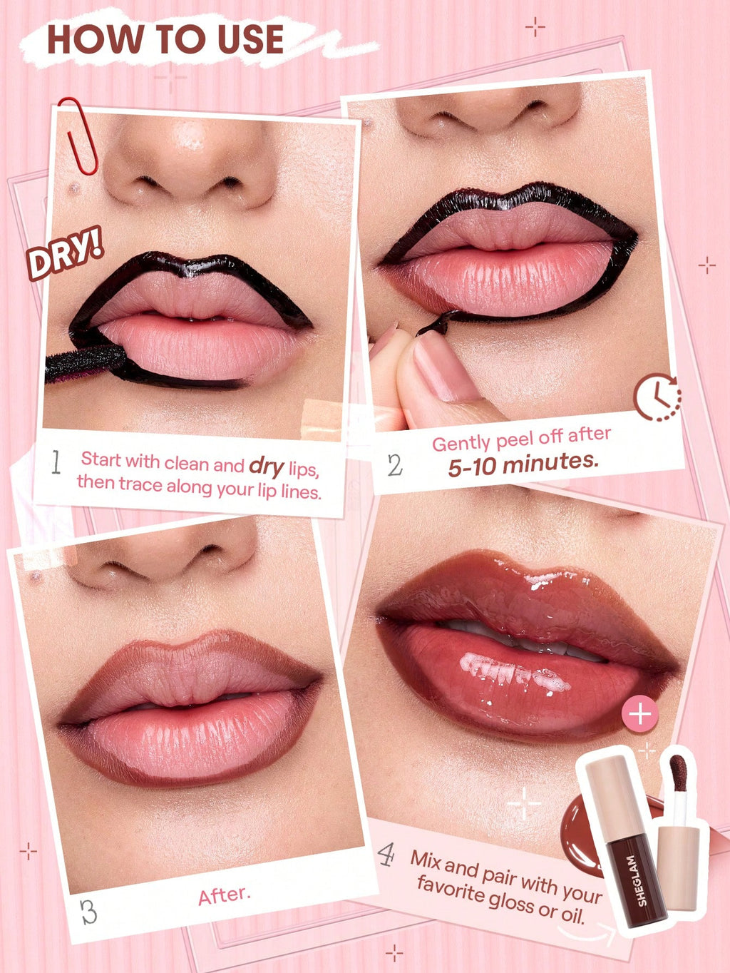Fall In Line Peel Off Lip Liner Stain by Sheglam