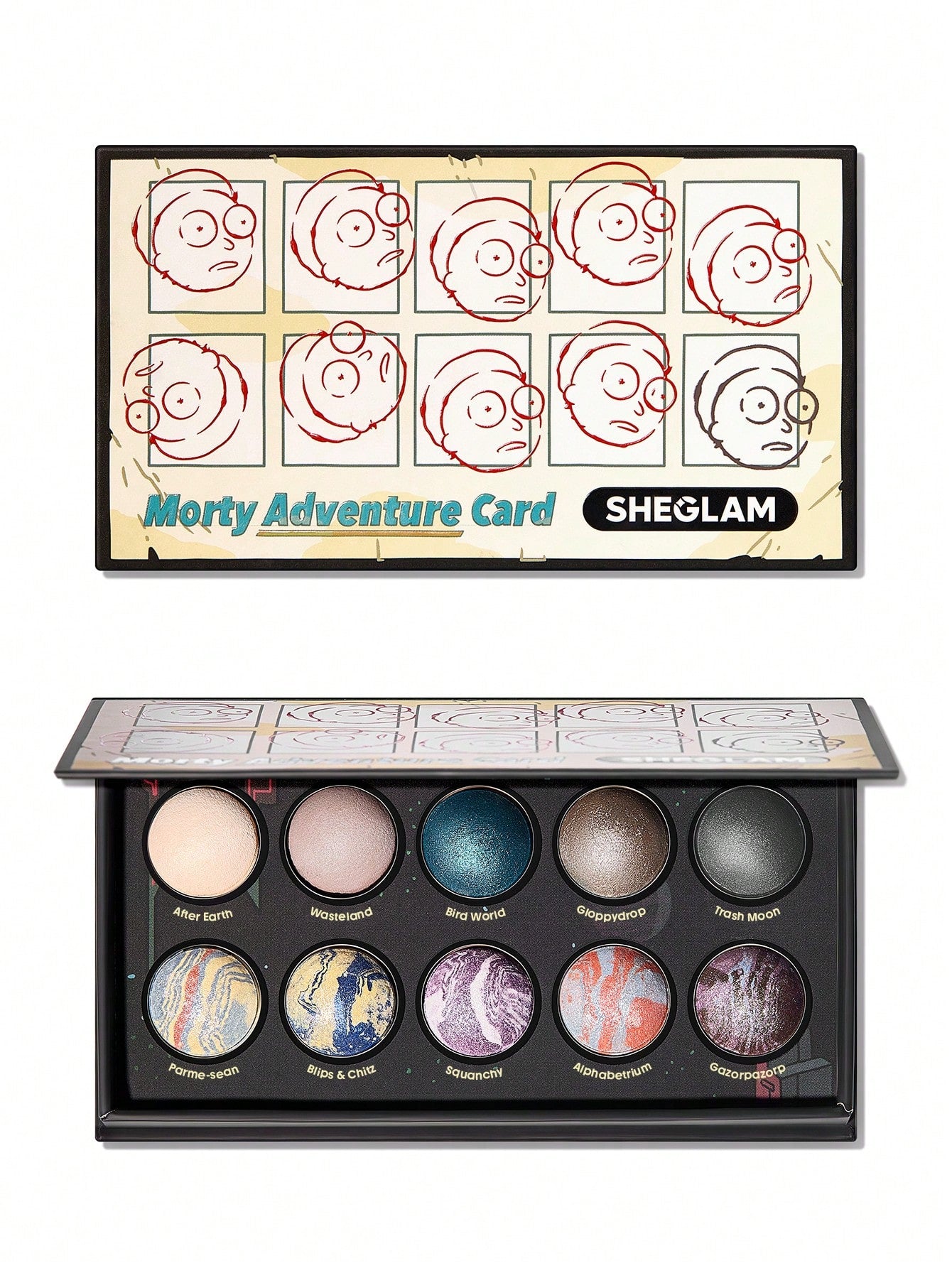 Rick and Morty X SHEGLAM The Adventures Of Morty Baked Color Palette