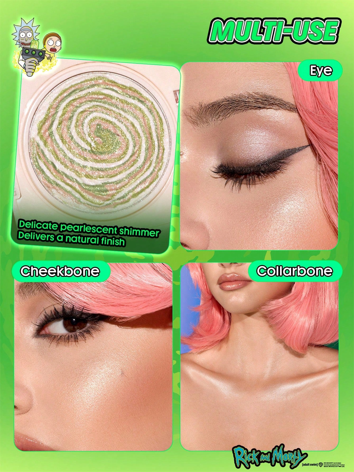 Rick and Morty X SHEGLAM Interdimensional Highlighter 4.3g