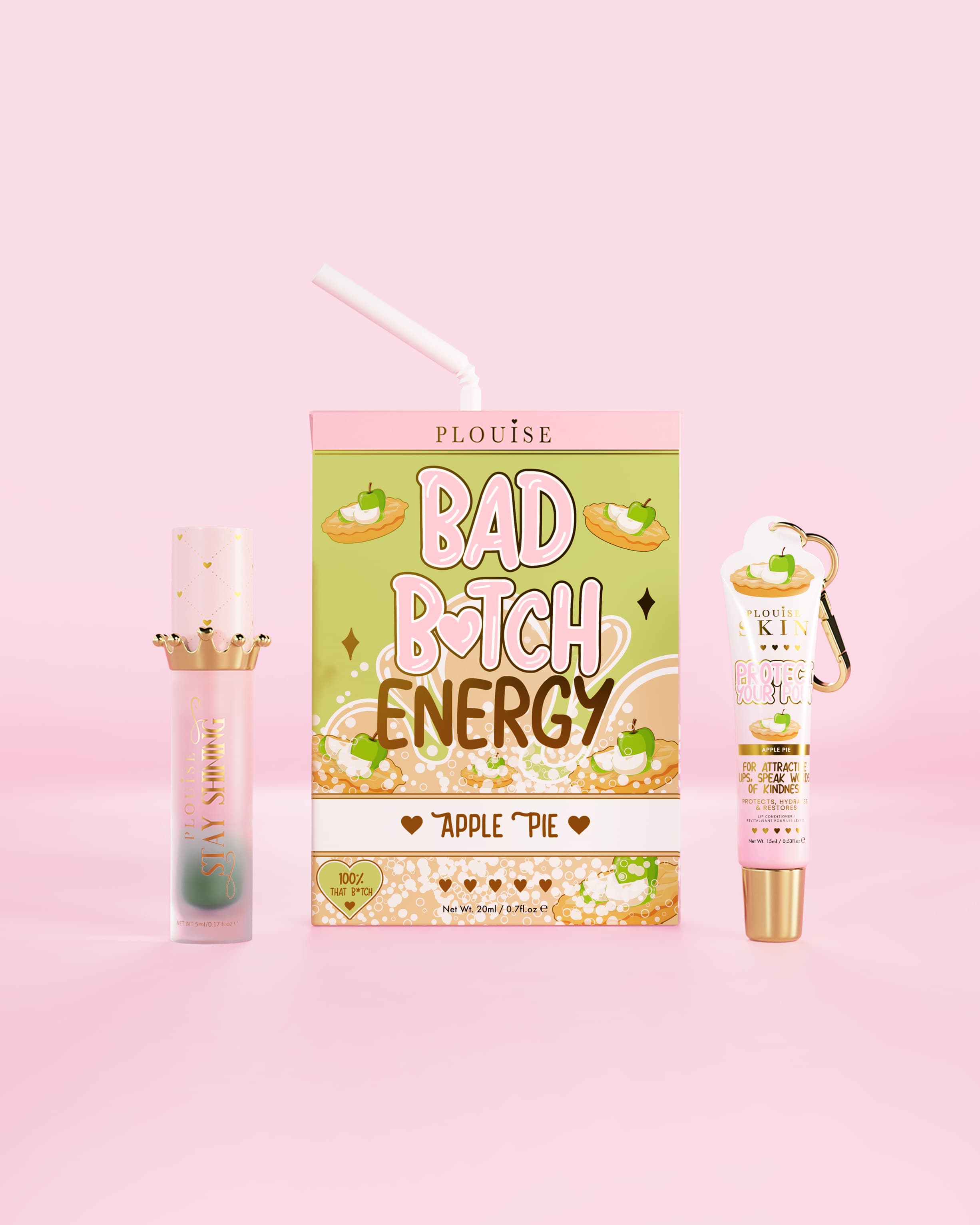 Bad Bitch Energy Lip Conditioner & Lip Oil Duo by P.Louise