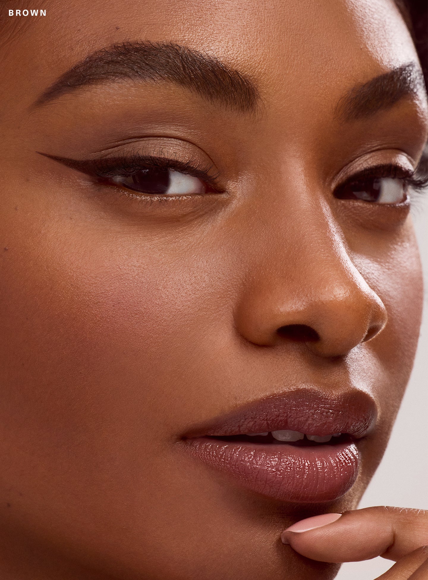Perfect Strokes Matte Liquid Liner Brown by Rare Beauty
