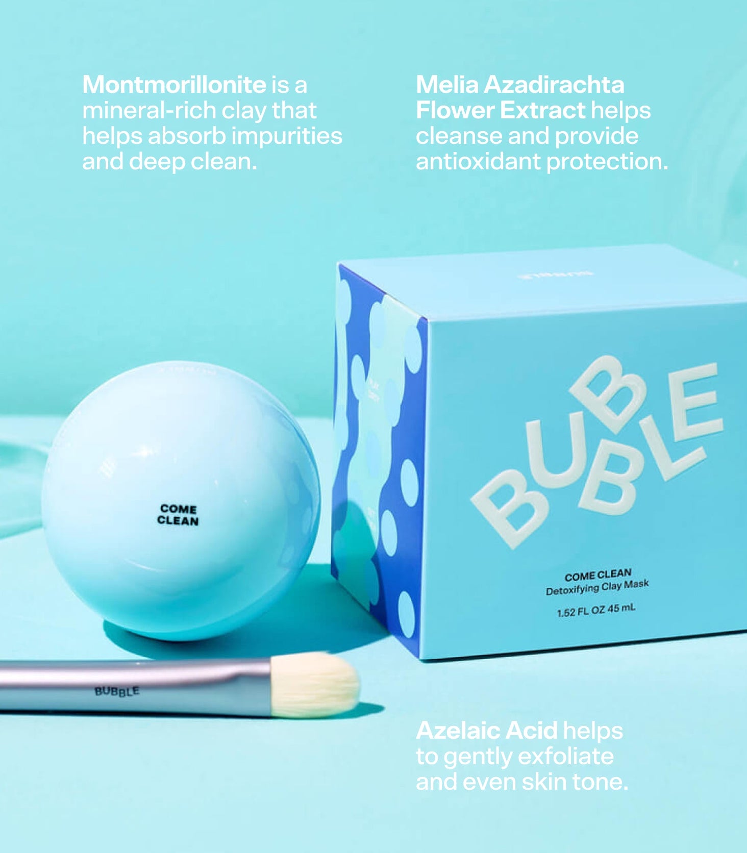 Come Clean Detoxifying Clay Mask by Bubble Skincare