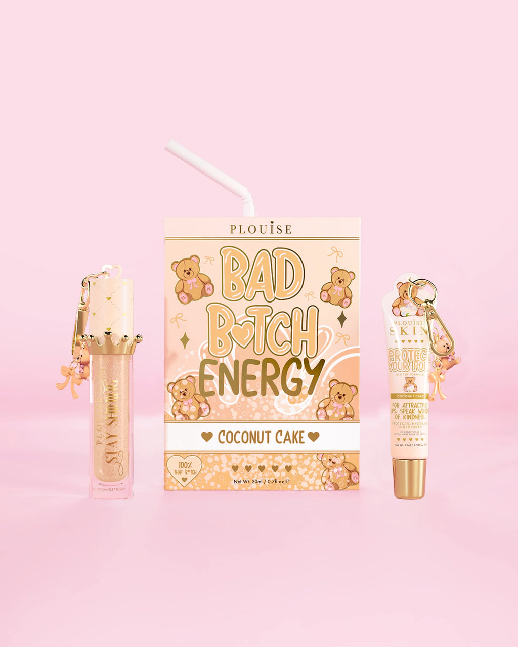 Teddy Touch Large Print Bag & Bodycare Set by P. Louise Cosmetics