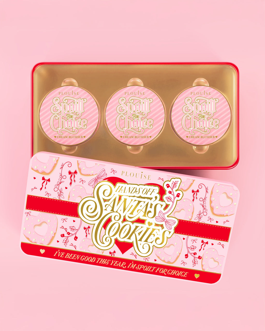 Santas Cookies Spoilt For Choice Blush Tin by P. Louise Cosmetics