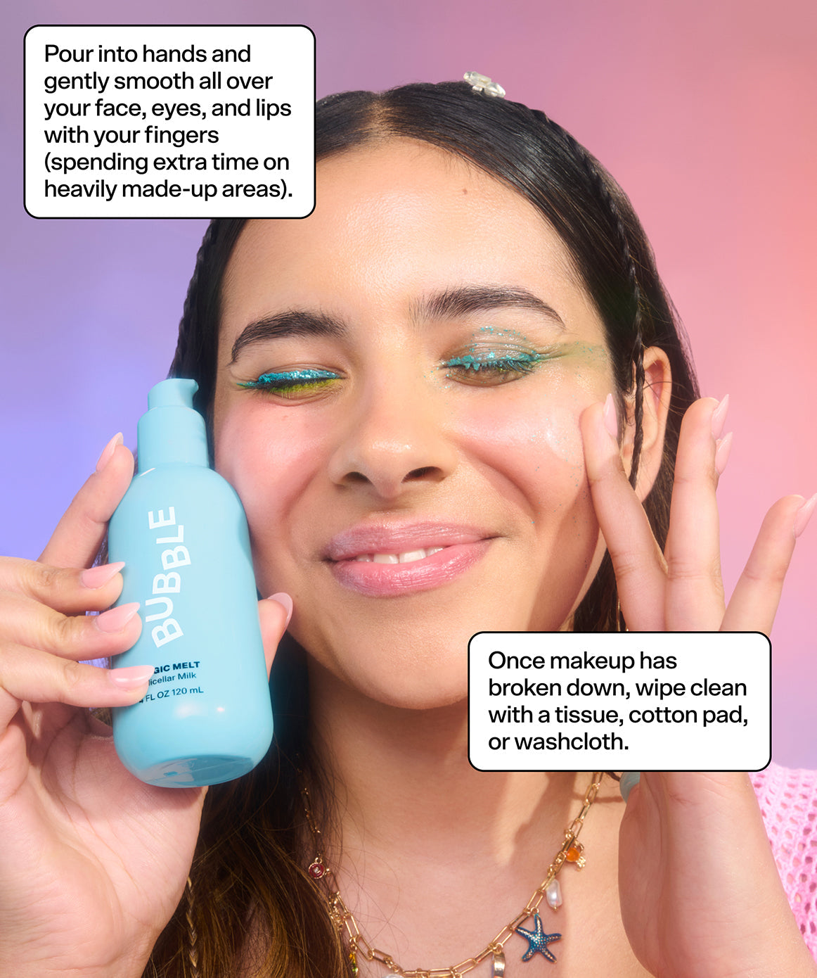 Magic Melt Micellar Makeup Remover 4.0 Fl Oz by Bubble Skincare
