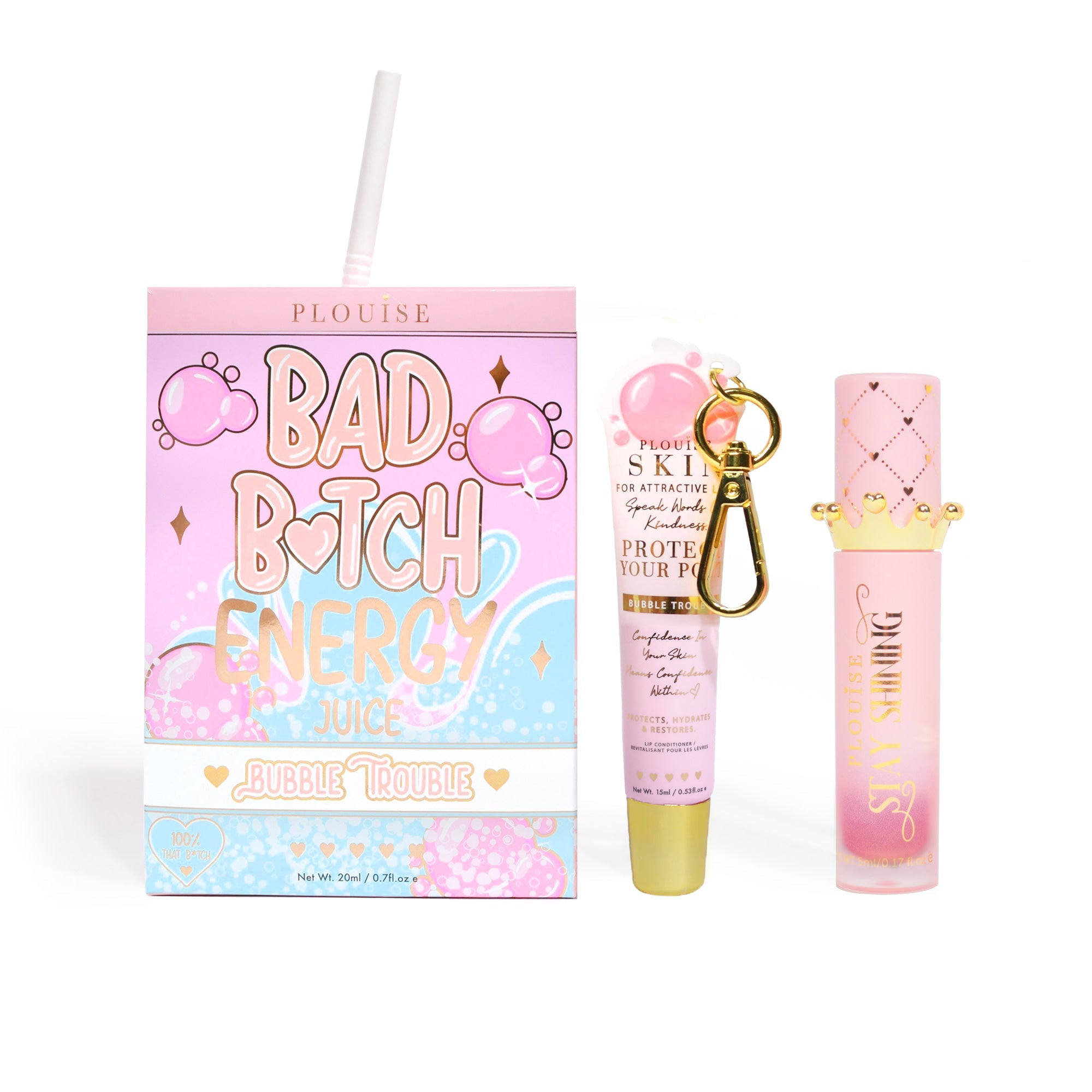 Bad Bitch Energy Lip Conditioner & Lip Oil Duo by P.Louise