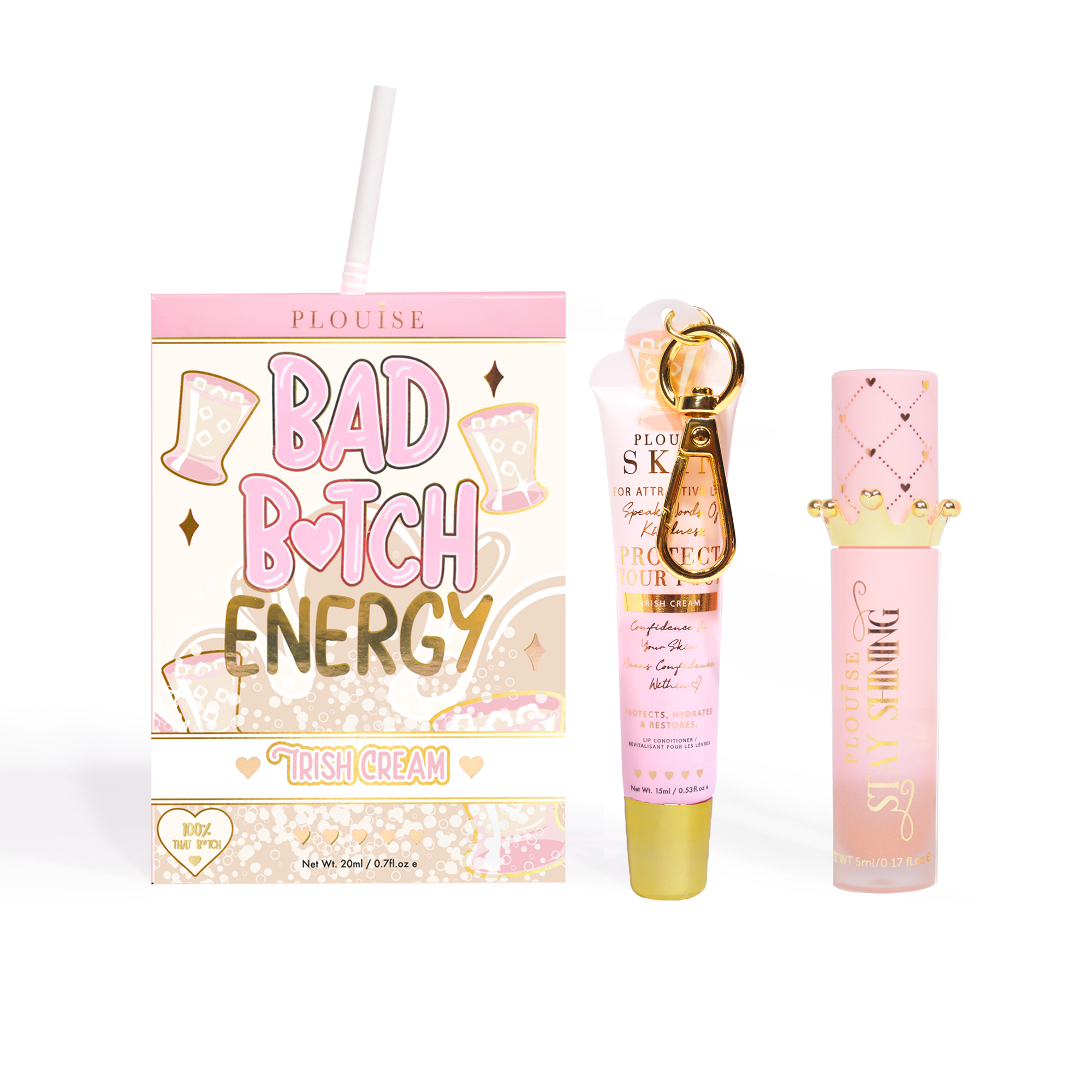 Bad Bitch Energy Lip Conditioner & Lip Oil Duo by P.Louise