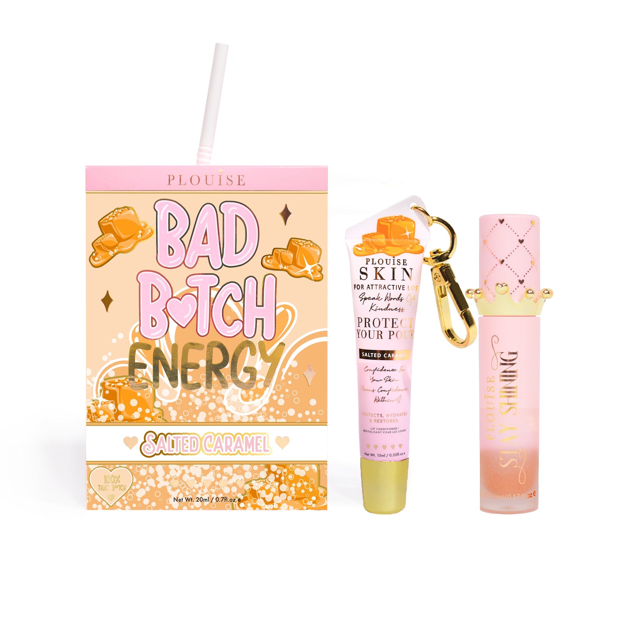 Bad Bitch Energy Lip Conditioner & Lip Oil Duo by P.Louise