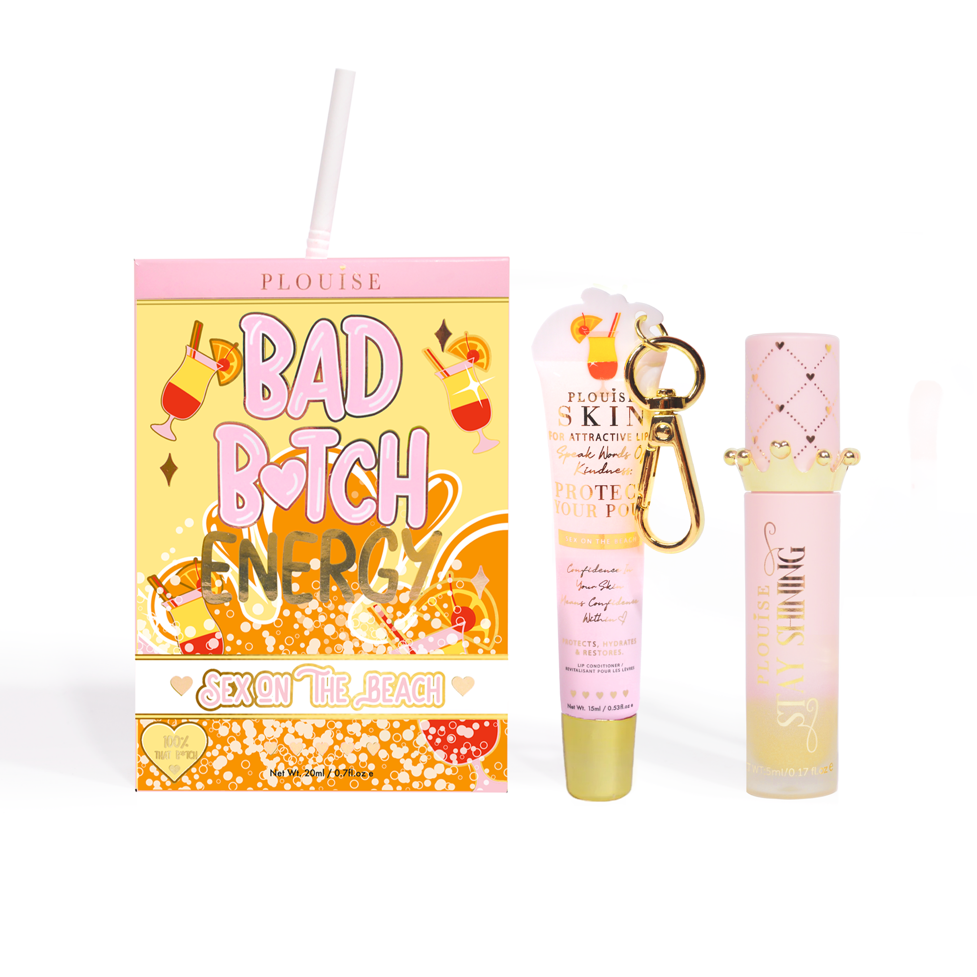Bad Bitch Energy Lip Conditioner & Lip Oil Duo by P.Louise