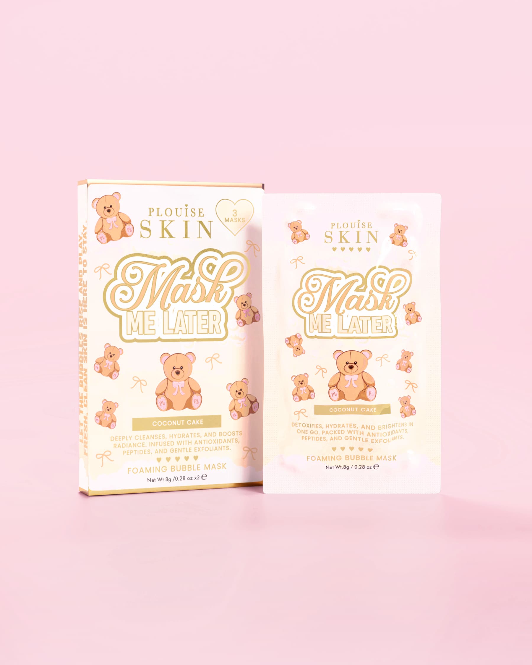 Teddy Touch Small Print Bag & Skincare Set by P. Louise Cosmetics