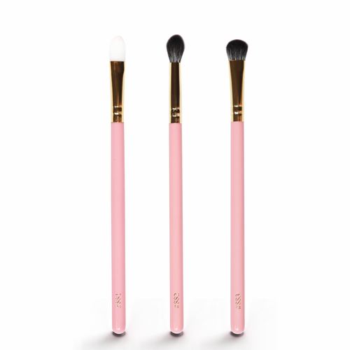Santa Please Stop Here 3-Piece Eye Brush Set by P. Louise Cosmetics