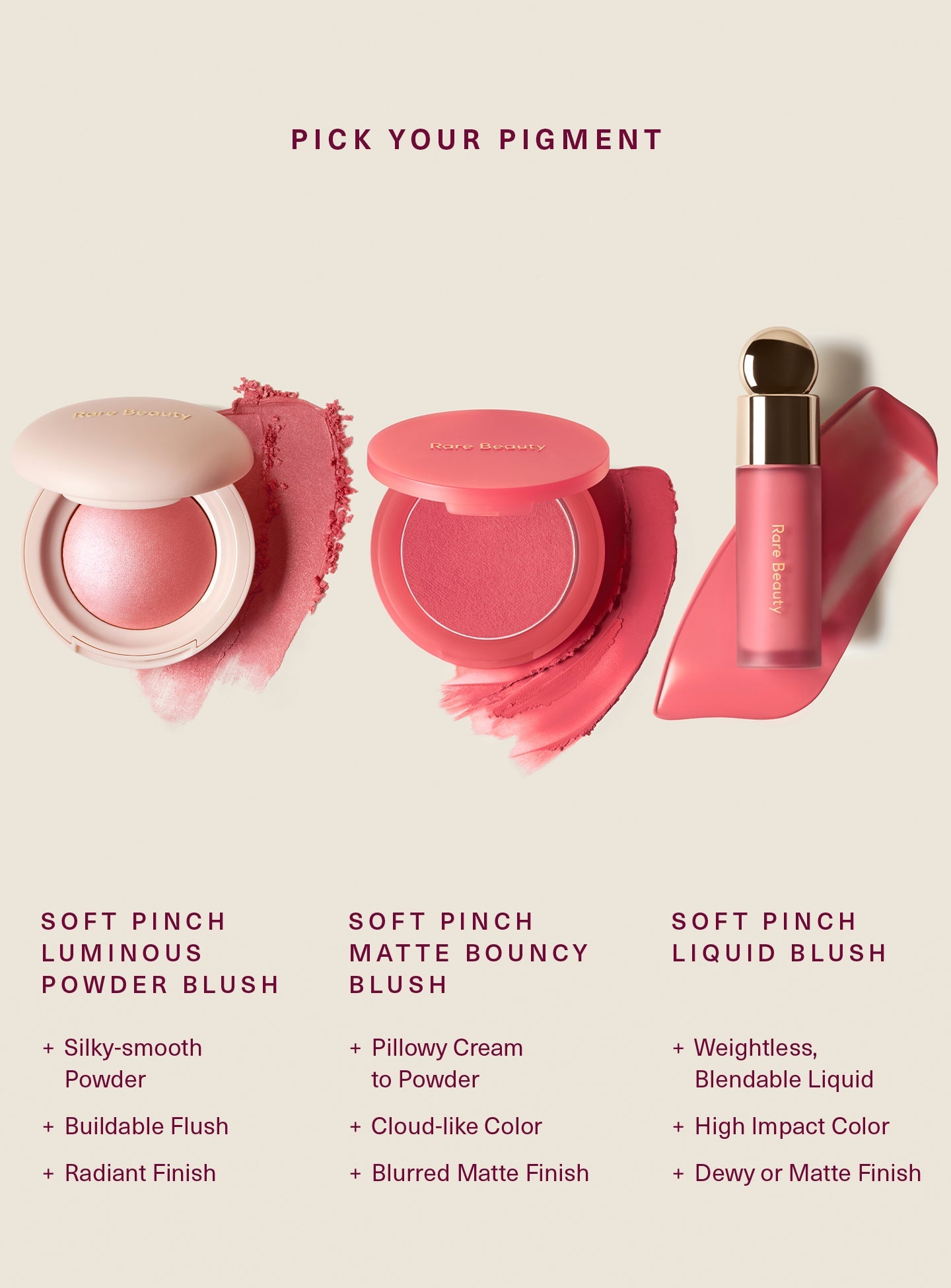 Soft Pinch Matte Bouncy Blush Mini by Rare Beauty