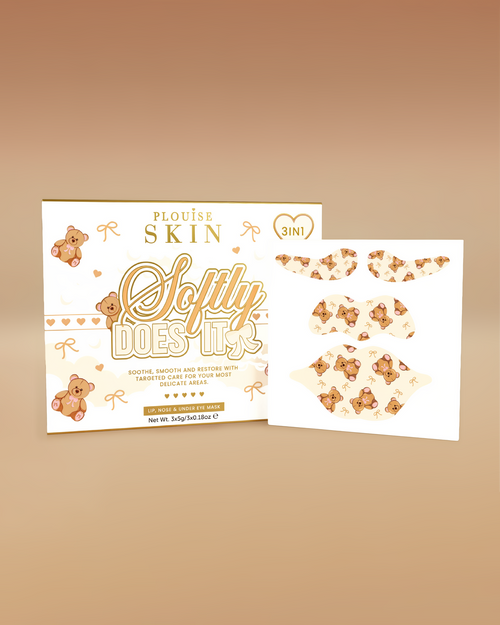 Softly Does It 3-in-1 Lip Eye & Nose Mask Set by P. Louise Cosmetics