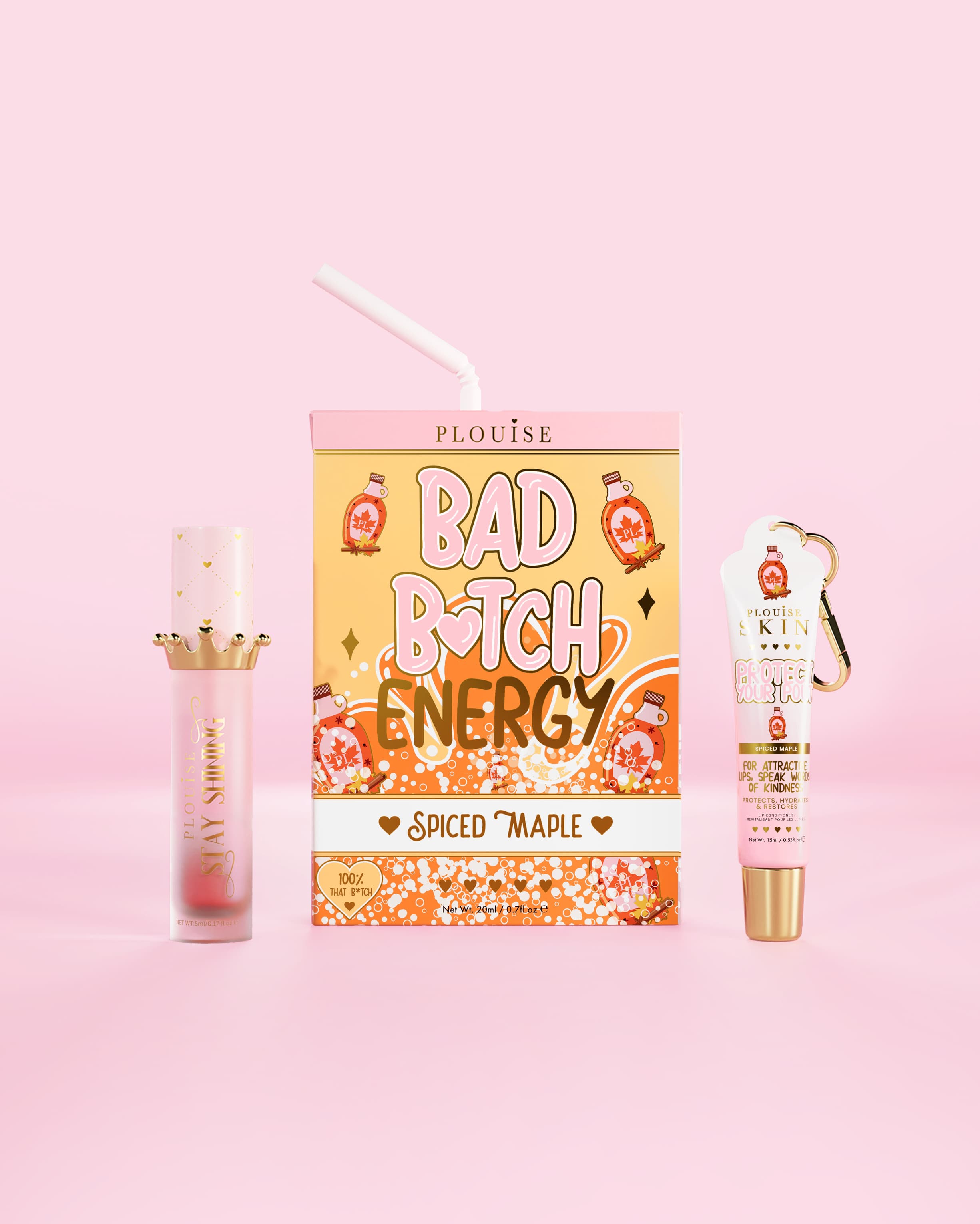 Bad Bitch Energy Lip Conditioner & Lip Oil Duo by P.Louise