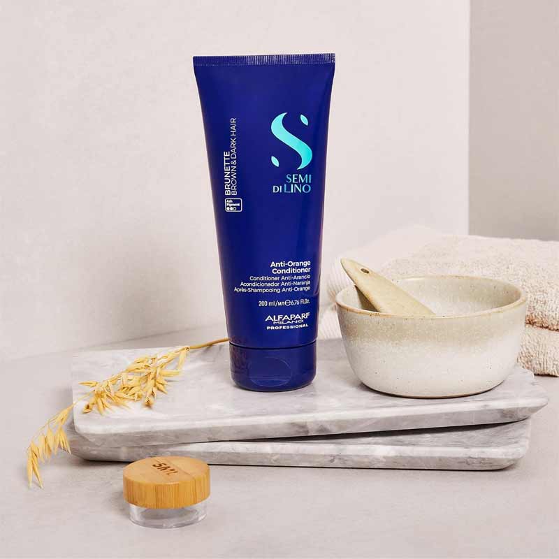 Semi Di Lino Brunette Anti-Orange Shampoo & Conditioner Duo by Alfaparf