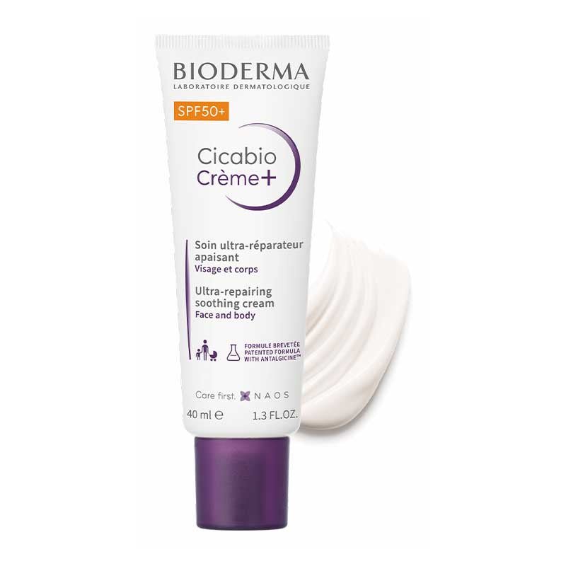 Cicabio Crème+ SPF 50+ Ultra-Repairing Soothing Cream by Bioderma
