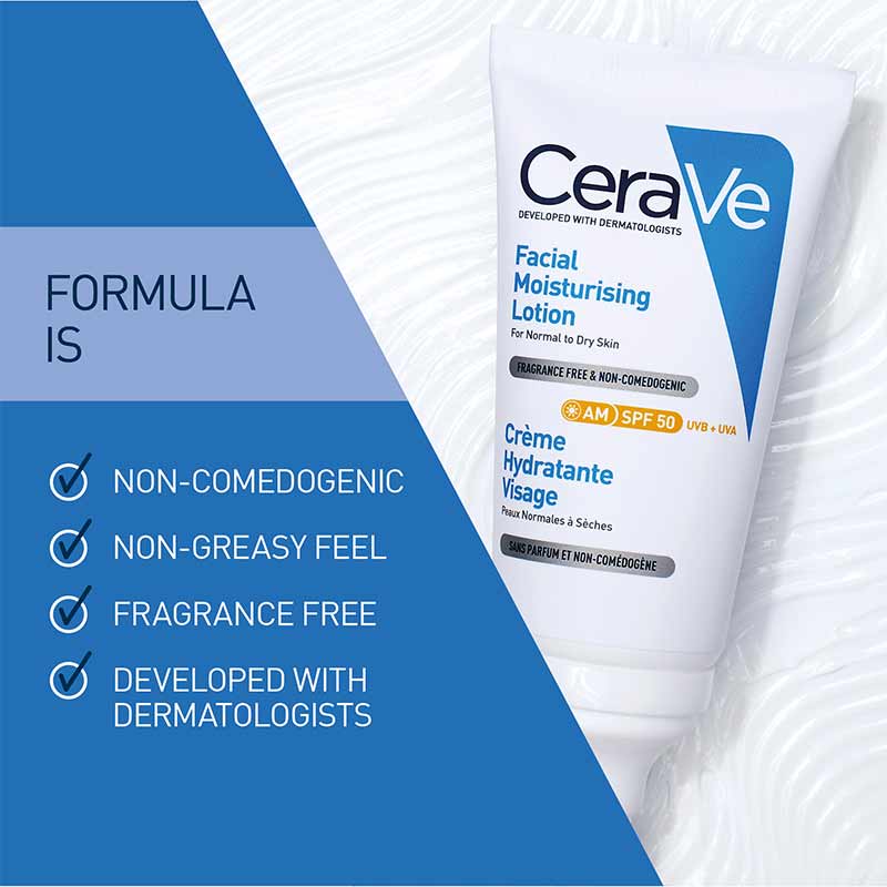 Facial Moisturising Lotion AM SPF 50 by CeraVe