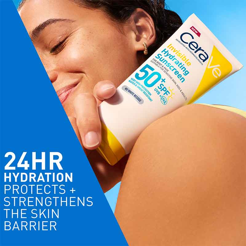 Invisible Hydrating Face & Body Sunscreen SPF 50 by CeraVe
