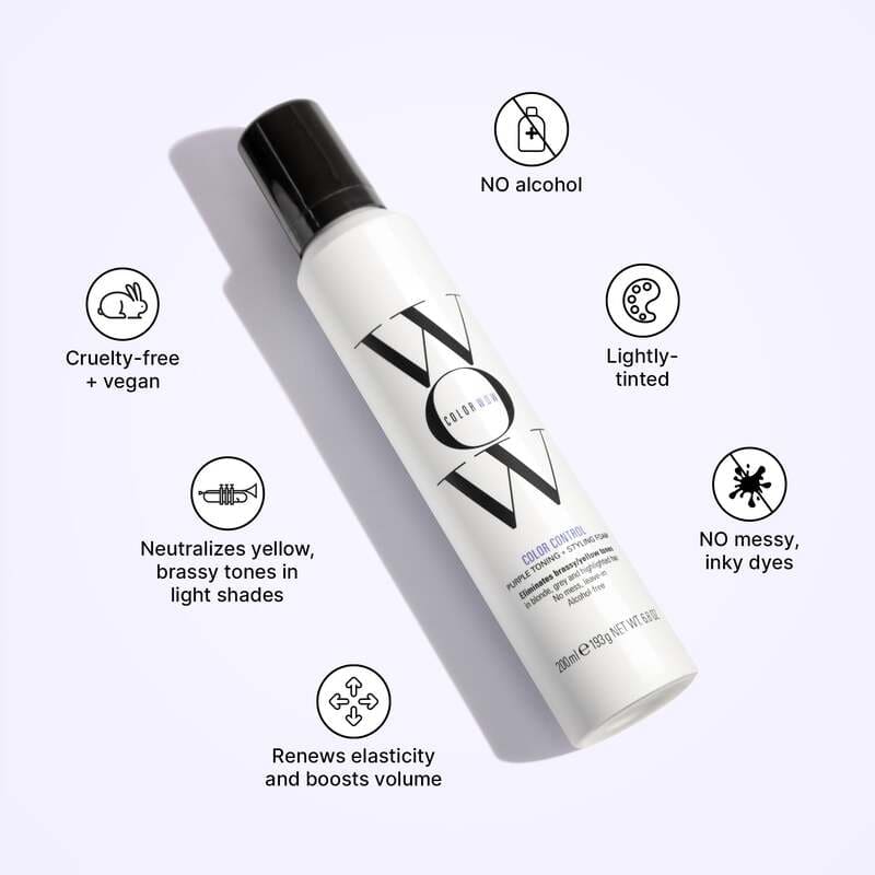 Color Control Purple Toning Styling Foam by Color Wow