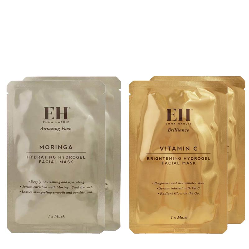 Ultimate Hydrate & Glow Hydrogel Masks 4-Piece Set