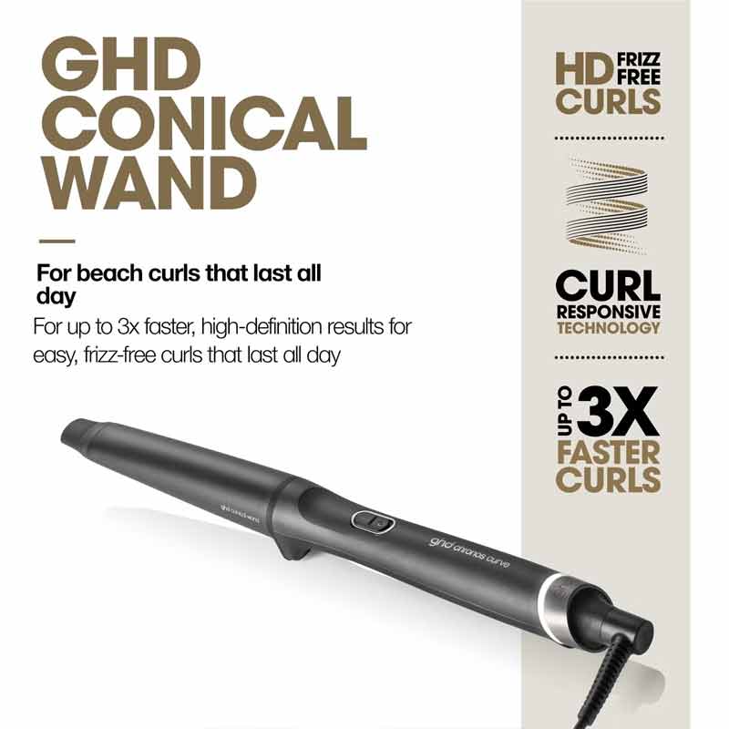 Chronos Curve Conical 28-23mm Curling Wand by ghd