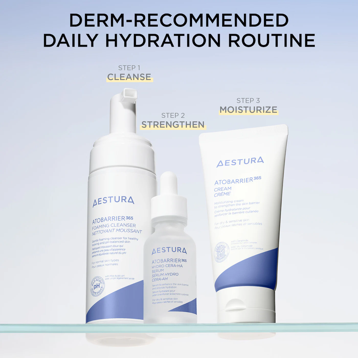 AESTURA ATOBARRIER365 Hydro CERA-HA Ceramide + Hyaluronic Acid Face Serum for Skin Moisture Barrier Repair