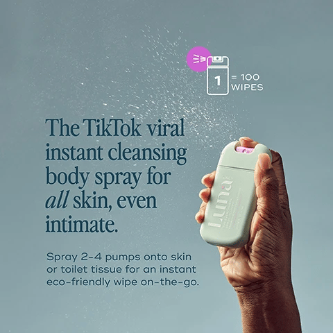 Luna Daily The Everywhere Spray-to-Wipe Fragrance Free 30ml