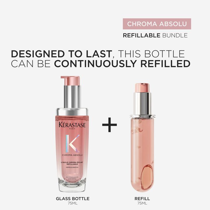 L'Huile Chroma Éclat Hair Oil For Coloured Hair Refillable by Kérastase