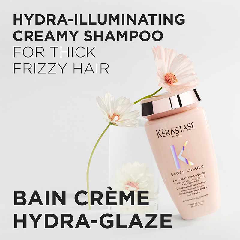Gloss Absolu Bain Créme Hydra-Glaze Shampoo For Thick Frizzy Hair by Kérastase