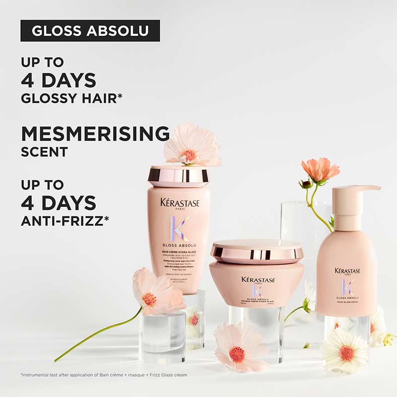 Gloss Absolu Bain Créme Hydra-Glaze Shampoo For Thick Frizzy Hair by Kérastase