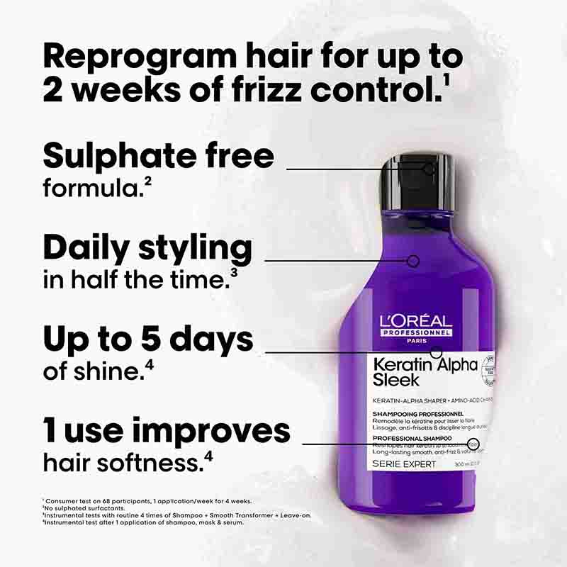 Keratin Alpha Sleek Shampoo by L'Oréal Professionnel