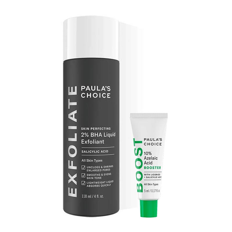 Skin Perfecting 2% BHA Exfoliating Toner + Boost 10% Azelaic Acid