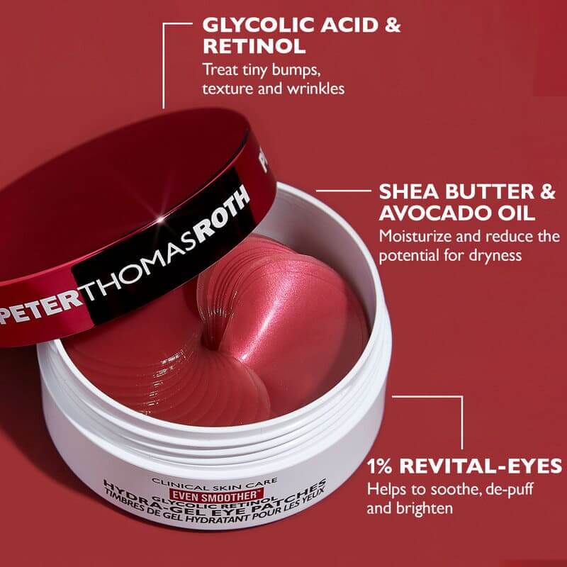 Even Smoother Glycolic Retinol Hydra-Gel Eye Patches 60 Count