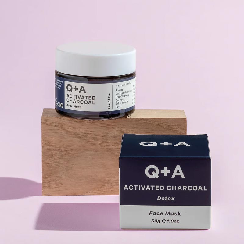 Q+A Activated Charcoal Face Mask