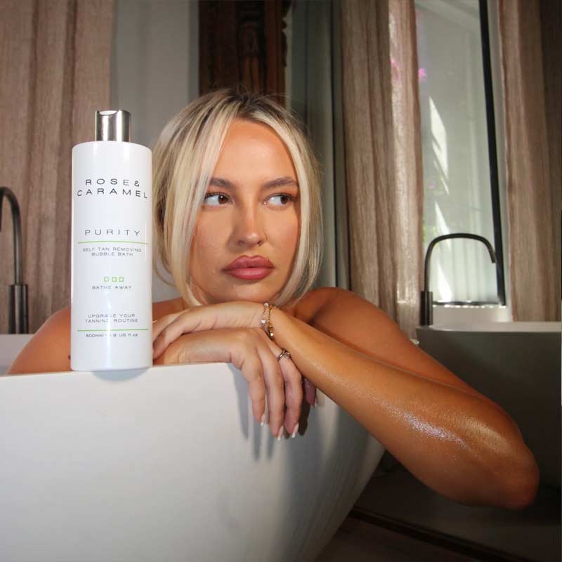 Purity Bathe Away Self Tan Removing Bubble Bath by Rose & Caramel