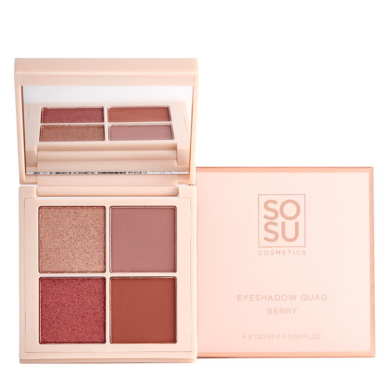 Berry Eyeshadow Quad by SOSU Cosmetics
