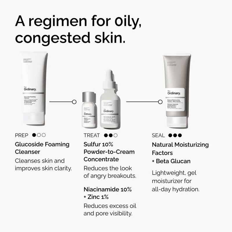 Sulfur 10% Powder to Cream Concentrate by The Ordinary