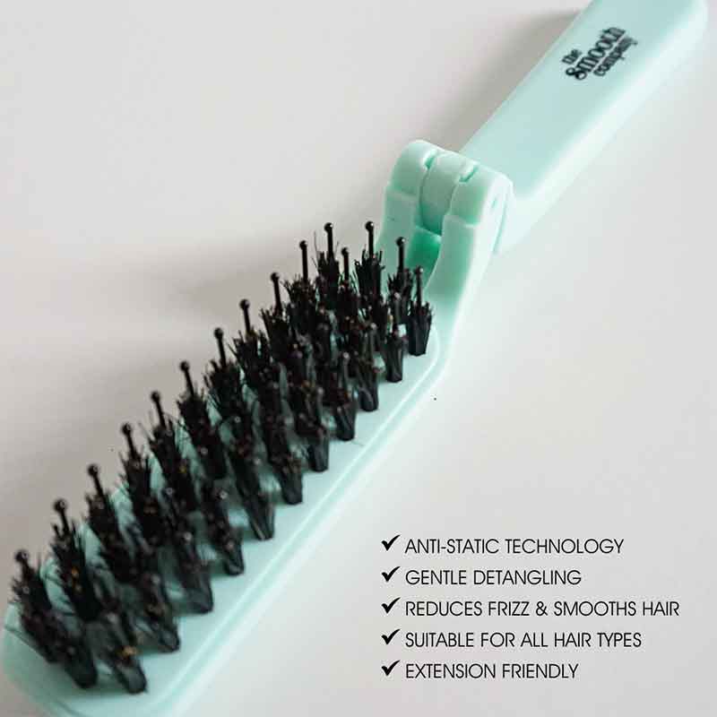 Foldable Smoothing Travel Hairbrush by The Smooth Company